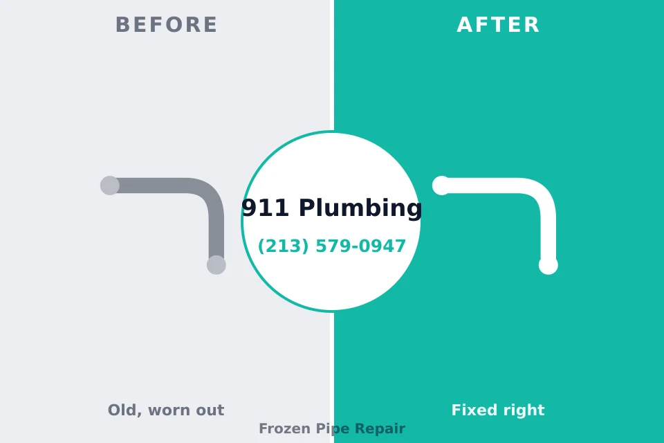 Before and after: plumbing company Hammond, WI